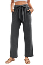 Load image into Gallery viewer, Elastic Waist Drawstring Wide Leg Pants
