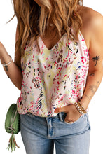 Load image into Gallery viewer, Multicolor Floral Print Spaghetti Straps Tank Top
