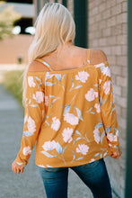 Load image into Gallery viewer, Cold Shoulder Long Sleeve Floral Top
