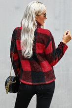 Load image into Gallery viewer, Checkered Half Zip Pullover
