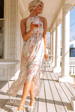 Load image into Gallery viewer, Multicolor Crisscross Backless Long Floral Dress
