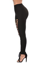 Load image into Gallery viewer, Grommet Lace Up Front Leggings
