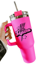 Load image into Gallery viewer, mama Leopard Lightning Print Portable Cup with Handle 40oz
