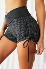 Load image into Gallery viewer, Side Drawstring Anti Cellulite High Waist Scrunch Butt Lift Shorts
