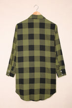 Load image into Gallery viewer, Turn-down Collar Plaid Shirt Coat
