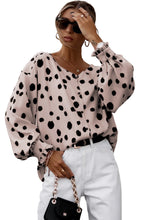 Load image into Gallery viewer, Button Frill Cuffs Oversize Puff Sleeve Blouse
