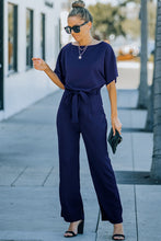 Load image into Gallery viewer, Belted Wide Leg Jumpsuit
