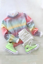 Load image into Gallery viewer, Pearl Decoration Gradient Tie-dye Sweater
