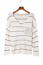 Load image into Gallery viewer, Stripe Chest Pocket Striped Sweater
