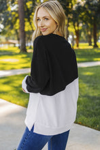 Load image into Gallery viewer, Patchwork Dropped Shoulder  Sweatshirt
