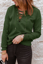 Load image into Gallery viewer, Casual Solid Color Lace-up Hoodie

