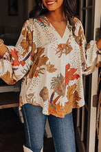 Load image into Gallery viewer, V Neck Loose Sleeve Floral Blouse
