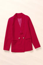 Load image into Gallery viewer, Wavy Collar Single Button Blazer
