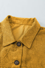 Load image into Gallery viewer, Corduroy Long Sleeve Button-up Shirt Coat
