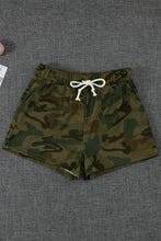 Load image into Gallery viewer, Camouflage Drawstring Casual Shorts
