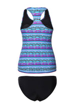 Load image into Gallery viewer, Tribal Beach Ethnic Print 2pcs Tankini Swimsuit
