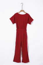 Load image into Gallery viewer, Oh So Glam Belted Wide Leg Jumpsuit
