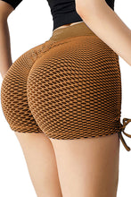 Load image into Gallery viewer, Side Drawstring Anti Cellulite High Waist Scrunch Butt Lift Shorts
