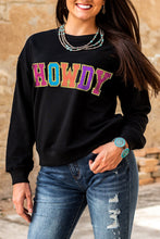 Load image into Gallery viewer, HOWDY Crewneck Drop Sleeve Pullover Sweatshirt
