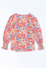 Load image into Gallery viewer, Multicolor Puff Sleeve Floral Blouse
