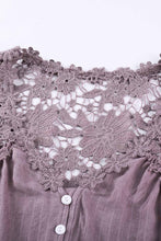 Load image into Gallery viewer, Crochet Lace Button Top
