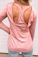 Load image into Gallery viewer, Open Back Long Sleeve Knit Top
