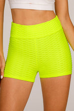 Load image into Gallery viewer, Neon Green Anti-Cellulite Workout Yoga Shorts
