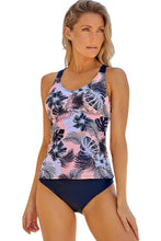 Load image into Gallery viewer, Floral Printed Strappy Racerback Tankini Swim Top
