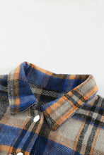 Load image into Gallery viewer, Geometric Plaid Print Pocketed Shacket

