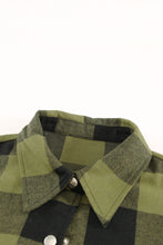 Load image into Gallery viewer, Turn-down Collar Plaid Shirt Coat
