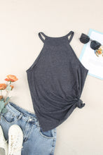 Load image into Gallery viewer, Grey Solid Color Crew Neck Tank Top
