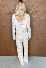 Load image into Gallery viewer, Leopard Print Long Sleeve and Pants Pajamas Set

