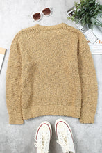 Load image into Gallery viewer, Porncorn Drop Shoulder Pullover Knit Sweater
