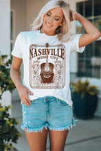 Load image into Gallery viewer, NASHVILLE MUSIC CITY Graphic Crew Neck Tee

