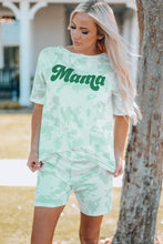 Load image into Gallery viewer, Mama Tie-dye Print T Shirt and Shorts Set
