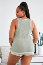 Load image into Gallery viewer, Scoop Neck Cami Shorts Plus Size PJ Set
