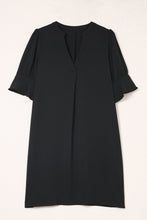 Load image into Gallery viewer, Ruffled Sleeve Shift Dress
