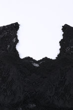 Load image into Gallery viewer, Floral Lace Scalloped Square Neck Bodysuit
