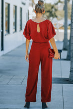 Load image into Gallery viewer, Belted Wide Leg Jumpsuit
