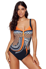 Load image into Gallery viewer, Tribal Print One Piece Swimsuit
