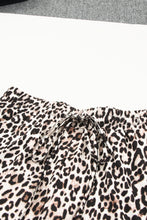 Load image into Gallery viewer, Colorblock Leopard Short Sleeve and Shorts Loungewear
