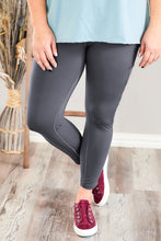 Load image into Gallery viewer, Grey Athletic Mesh Cut out Leggings
