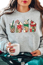 Load image into Gallery viewer, Sweet Christmas Drinks Graphic Sweatshirt
