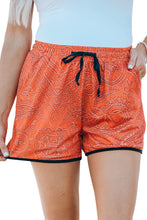 Load image into Gallery viewer, Tribal Print Drawstring Mid Waist Shorts
