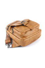 Load image into Gallery viewer, Khaki Vintage Multi Pockets Sling Bag
