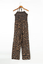 Load image into Gallery viewer, Print Halter Neck Backless Wide Leg Jumpsuit
