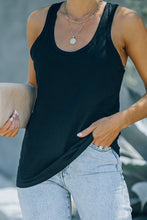 Load image into Gallery viewer, Scoop Neck Basic Solid Tank Top
