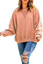 Load image into Gallery viewer, Drop Shoulder Sweatshirt with Kangaroo Pocket
