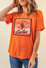 Load image into Gallery viewer, GO CLIMB A Cactus Western Graphic Print Tee
