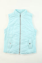 Load image into Gallery viewer, Zip-up Side Pockets Puffer Vest
